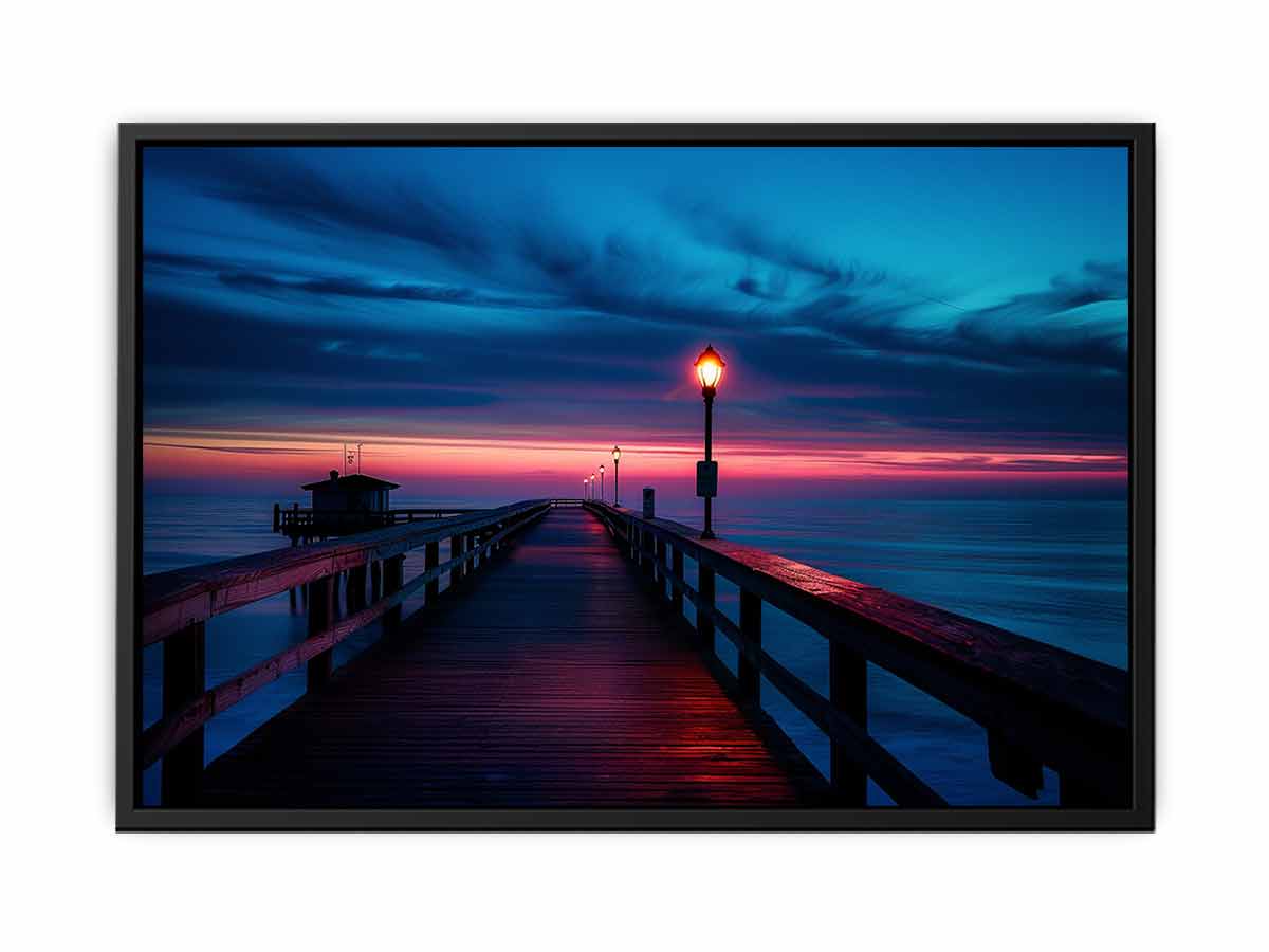 Beautiful Pier Canvas Art Print-4