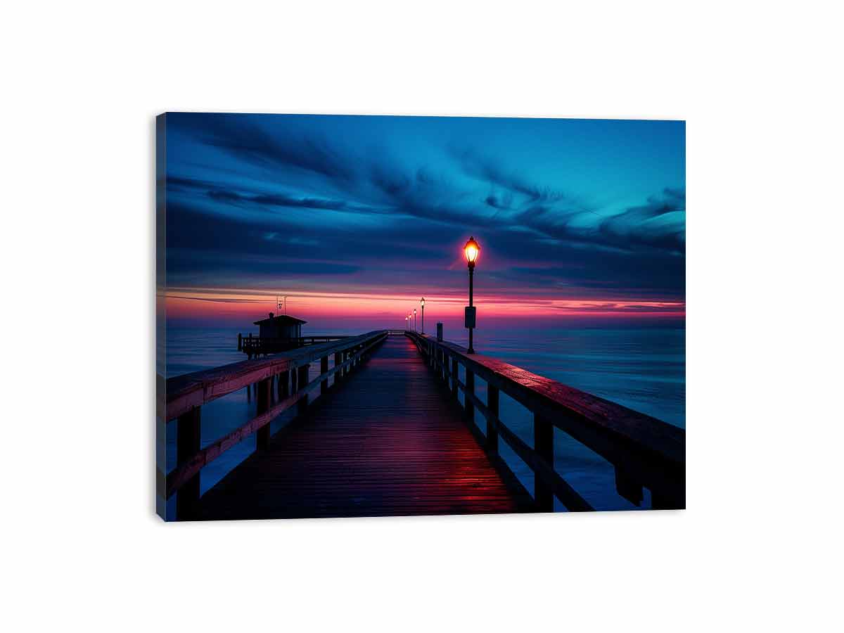 Beautiful Pier Canvas Art Print-3