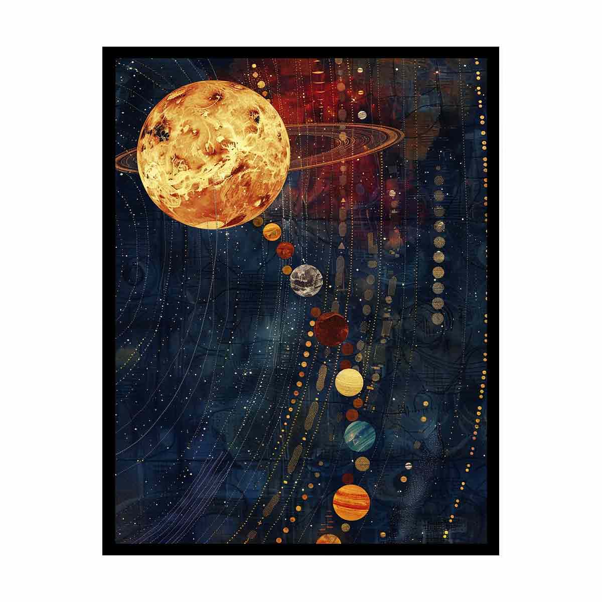 Solar System Canvas Art Print-4