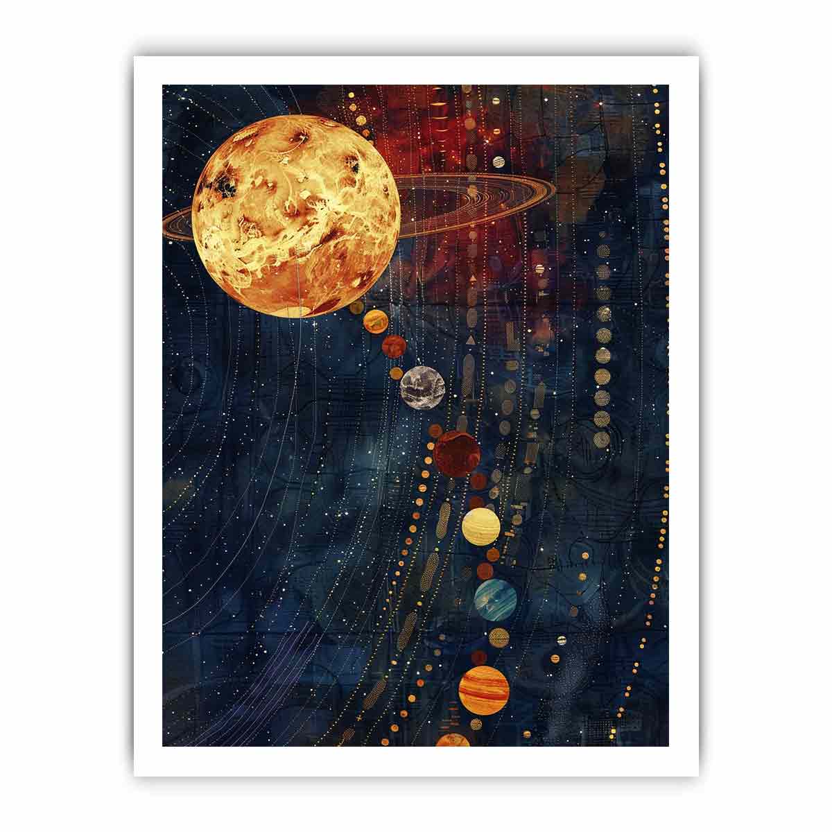 Solar System Canvas Art Print-8