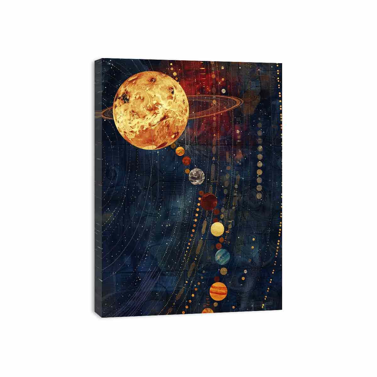 Solar System Canvas Art Print-3