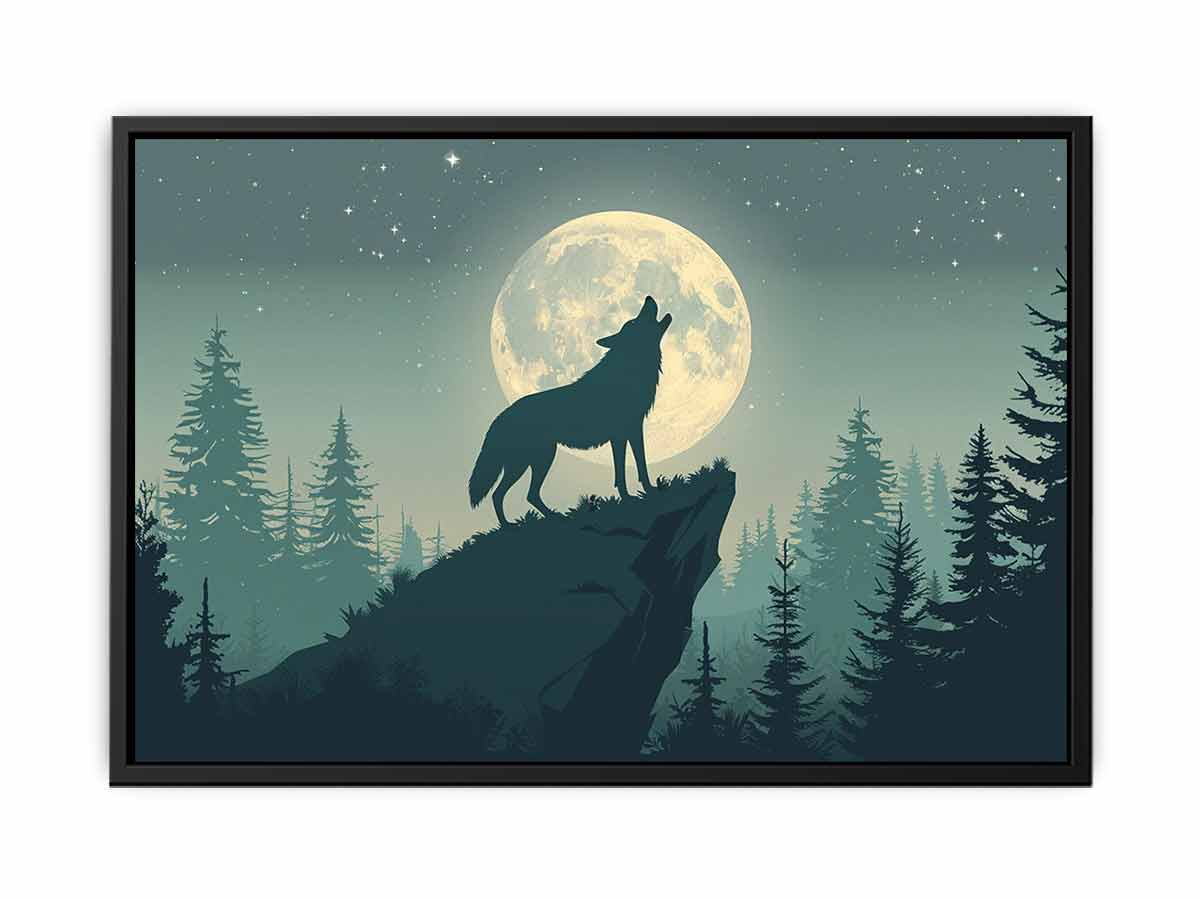 Wolf  Canvas Art  Print Poster-4