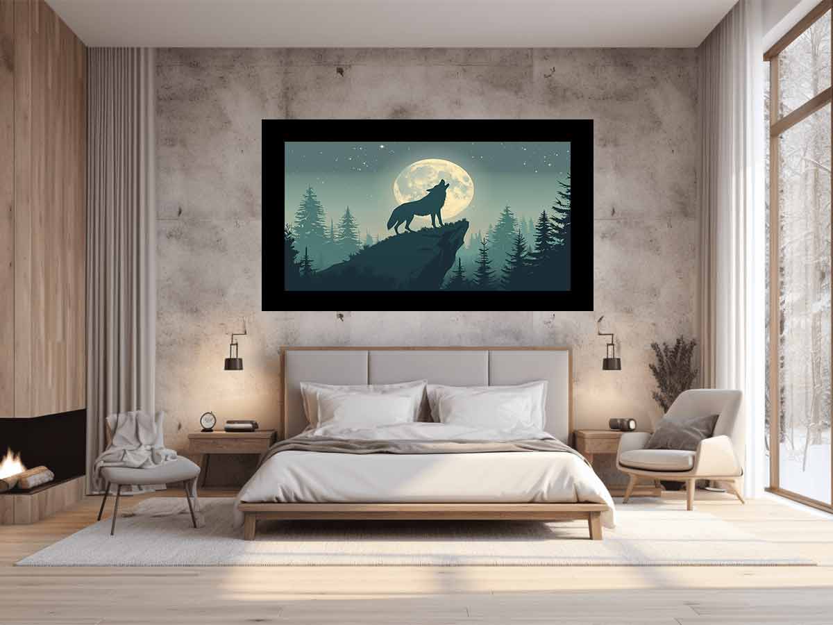Wolf  Canvas Art  Print Poster-1