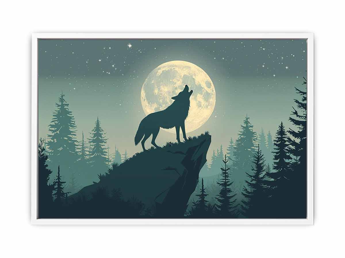 Wolf  Canvas Art  Print Poster-5