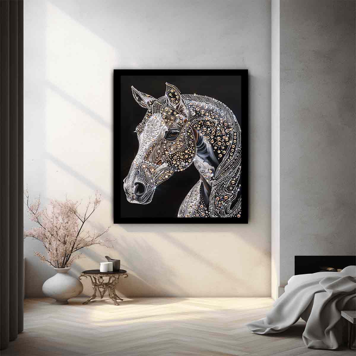 Horse  Canvas Art  Print Poster-1