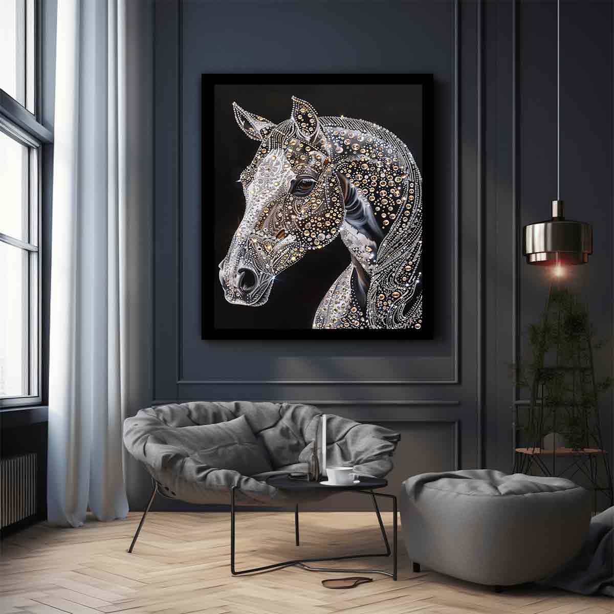 Horse  Canvas Art  Print Poster-2