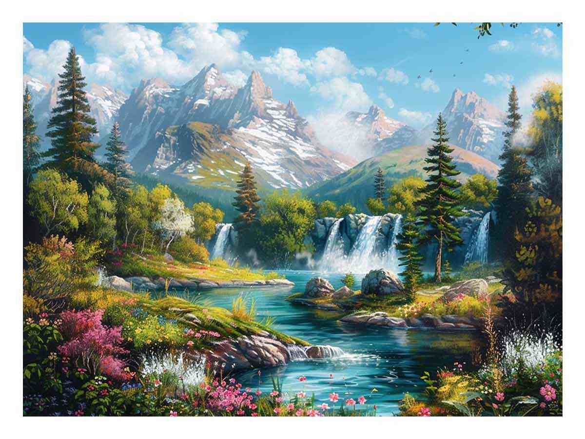 Landscape   Canvas Painitng Print-0