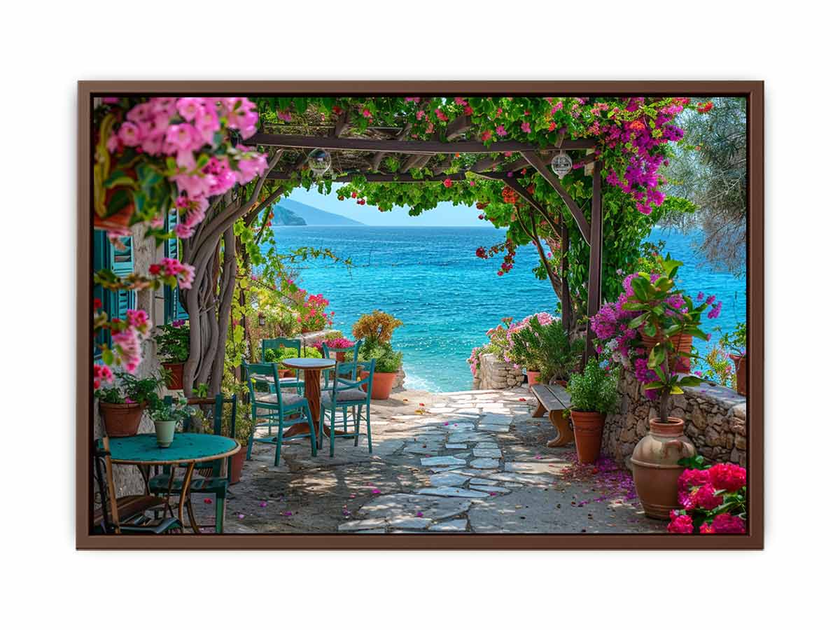 Ourdoor  Beach House Canvas Art Print-6