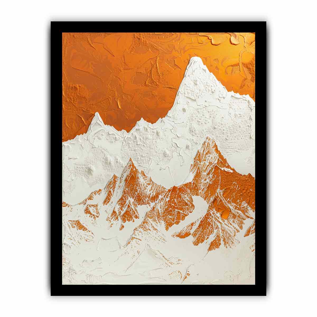 Textured Mountian  Canvas painting-7