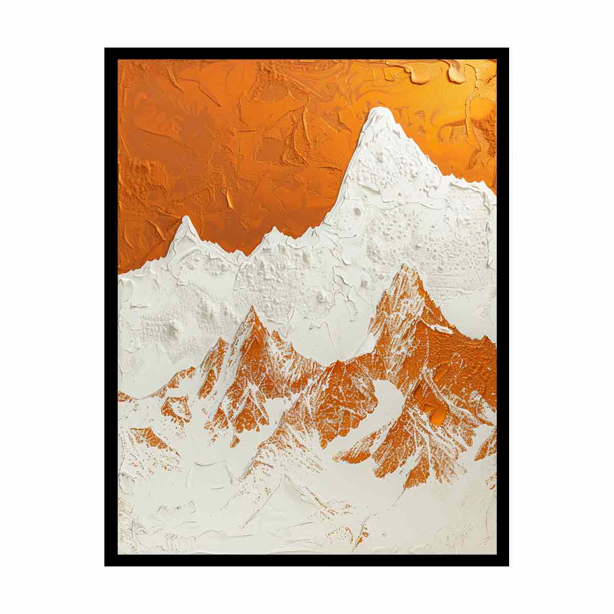 Textured Mountian  Canvas painting-4