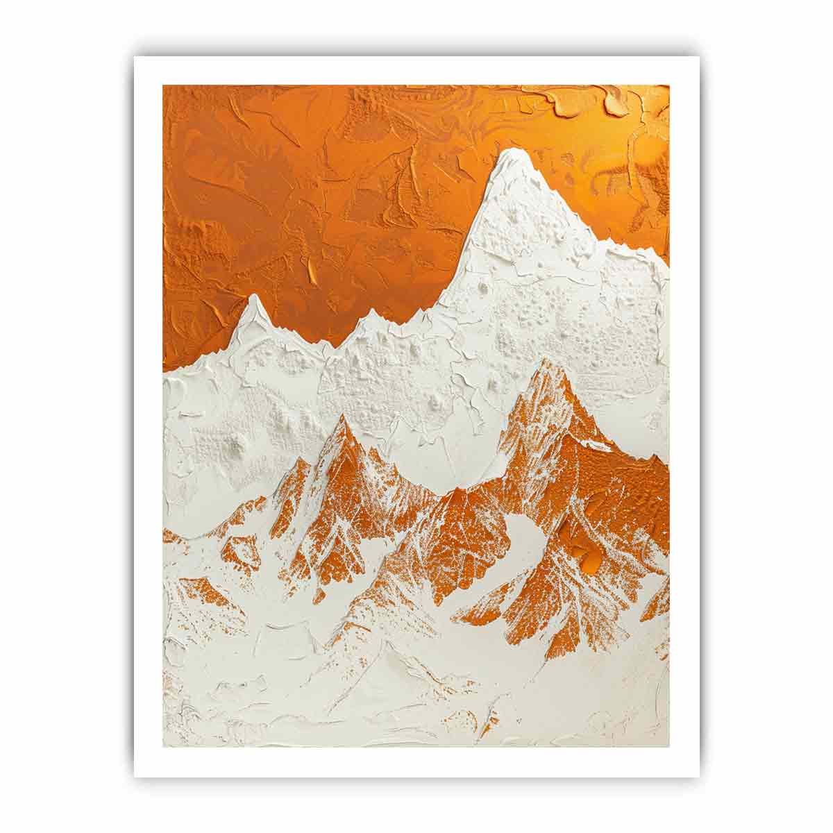 Textured Mountian  Canvas painting-8
