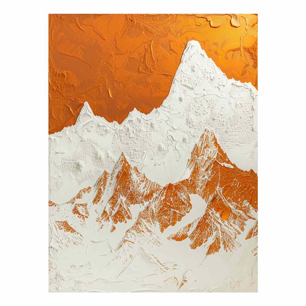Textured Mountian  Canvas painting-0