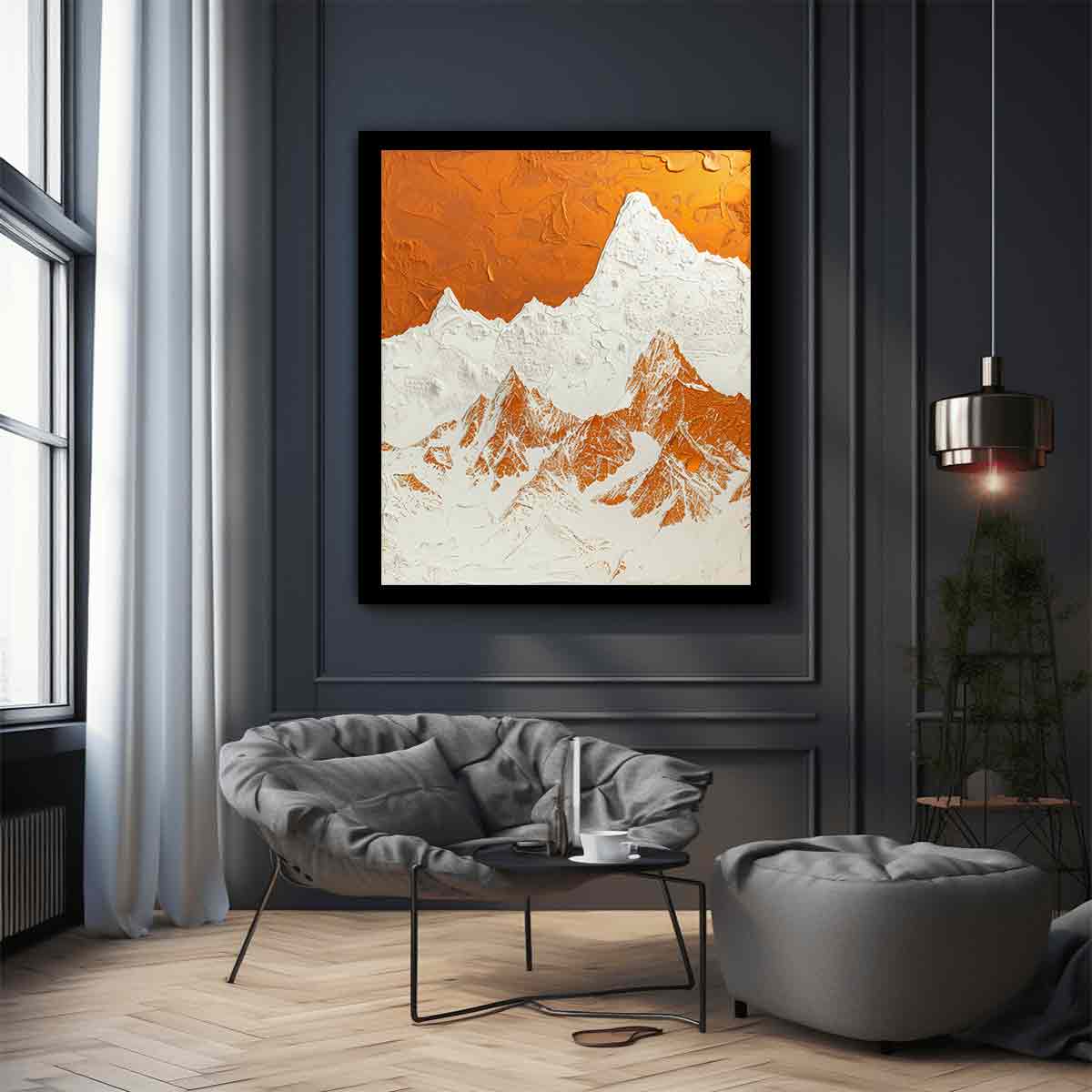 Textured Mountian  Canvas painting-2