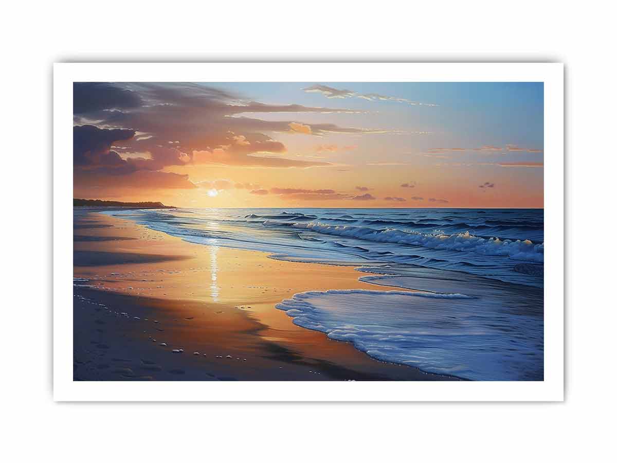Beach Painting on   Canvas Art Print-8