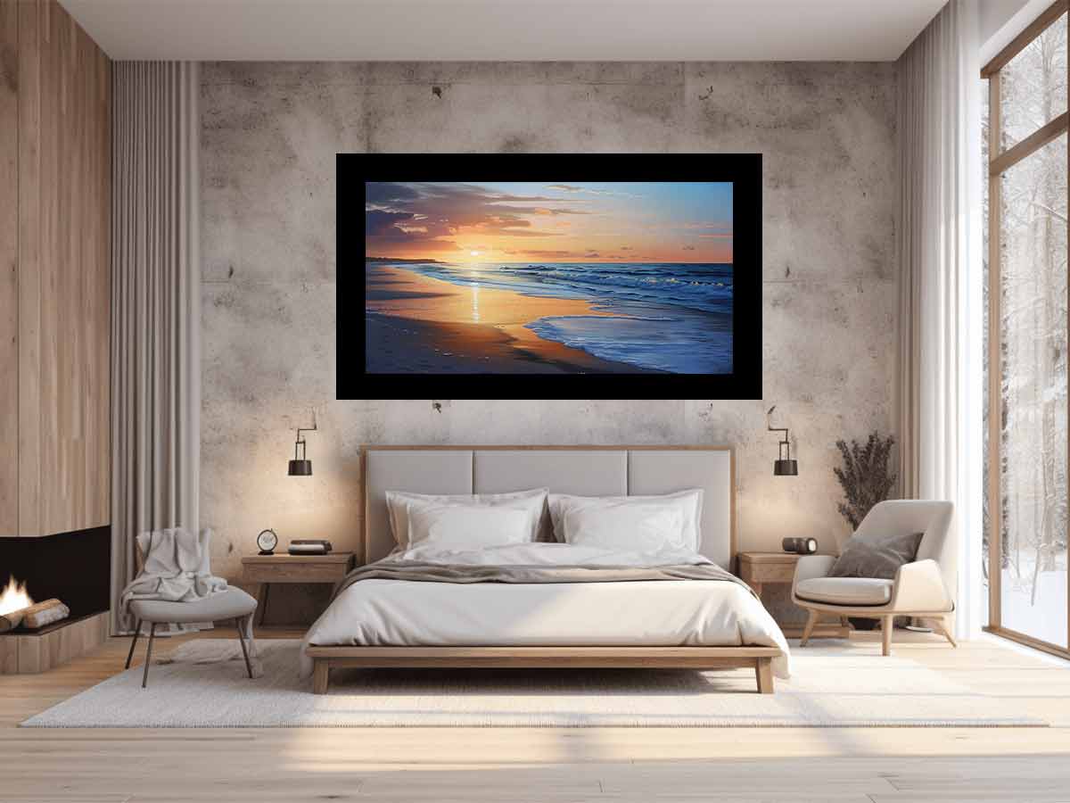 Beach Painting on   Canvas Art Print-1