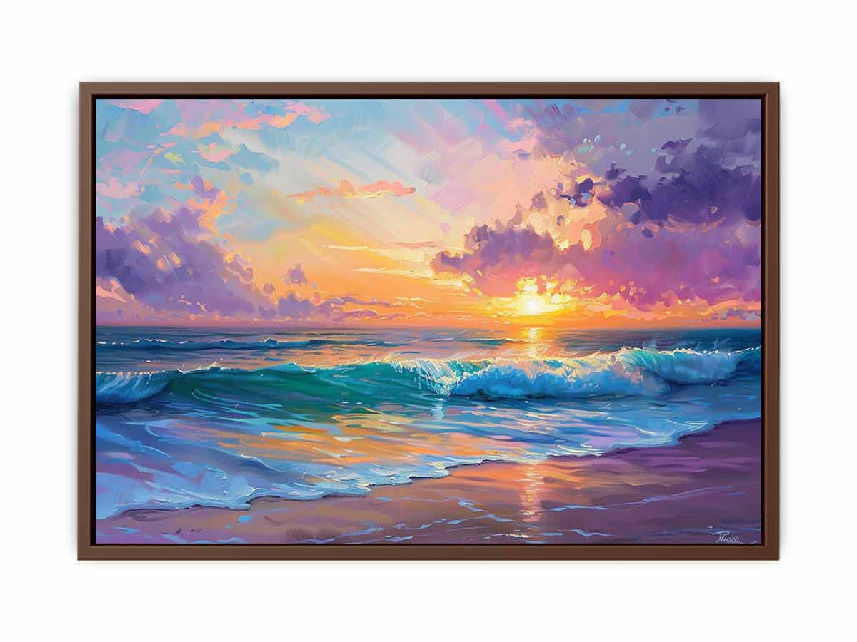 Beach sunset  Canvas Painting  Print-6