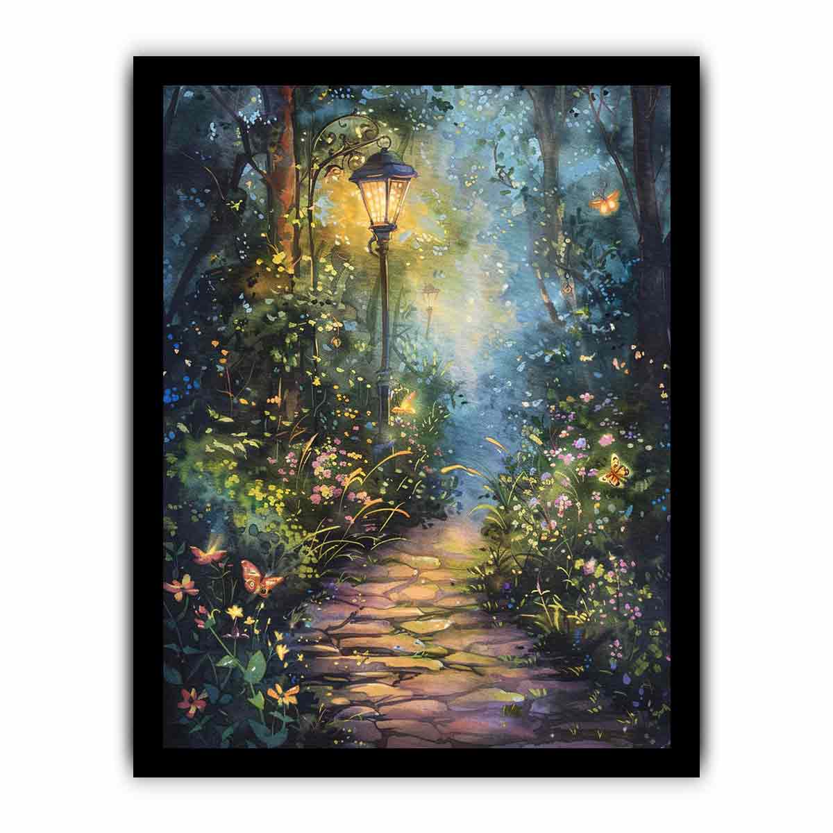 Evening Garden  Canvas Art Print-7