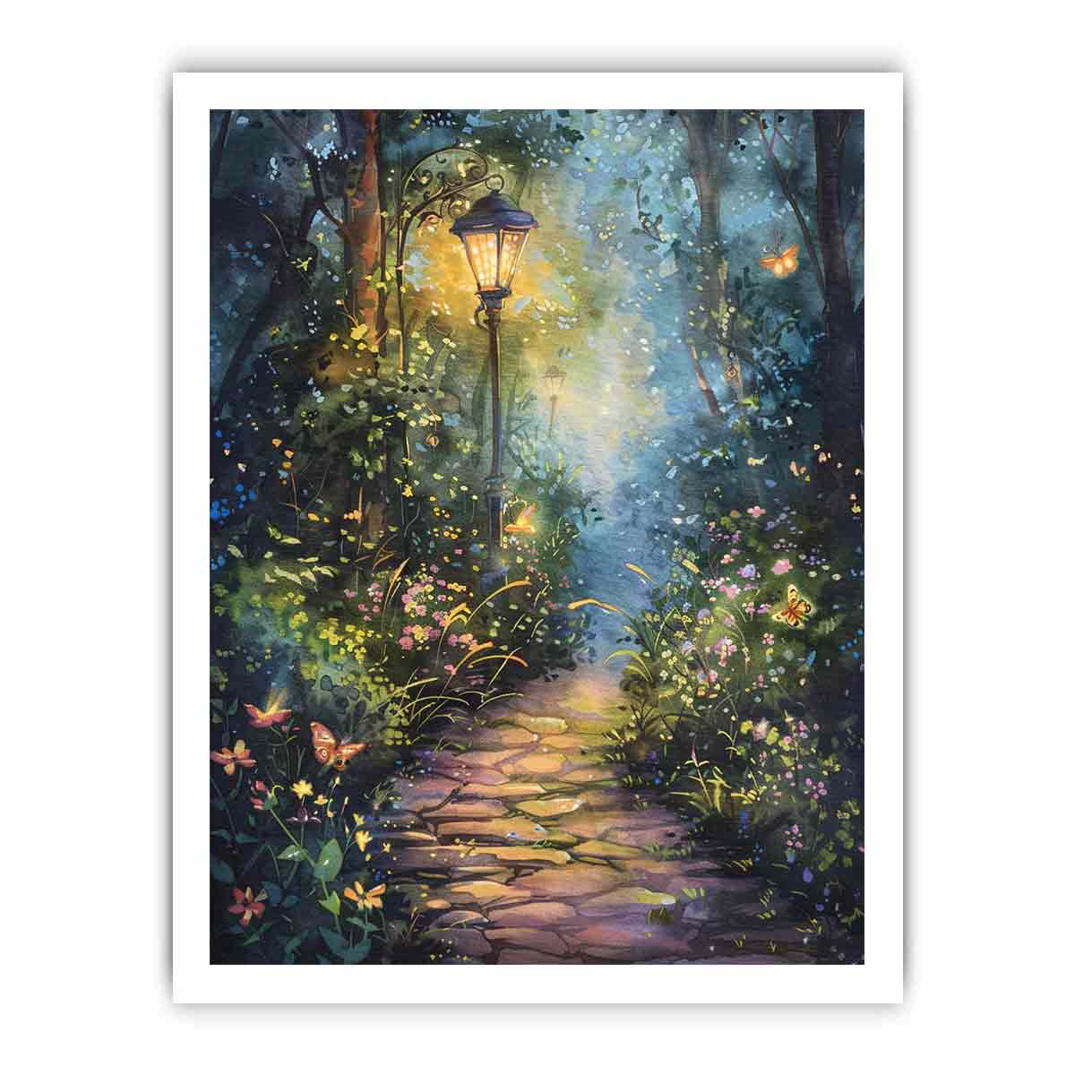 Evening Garden  Canvas Art Print-8