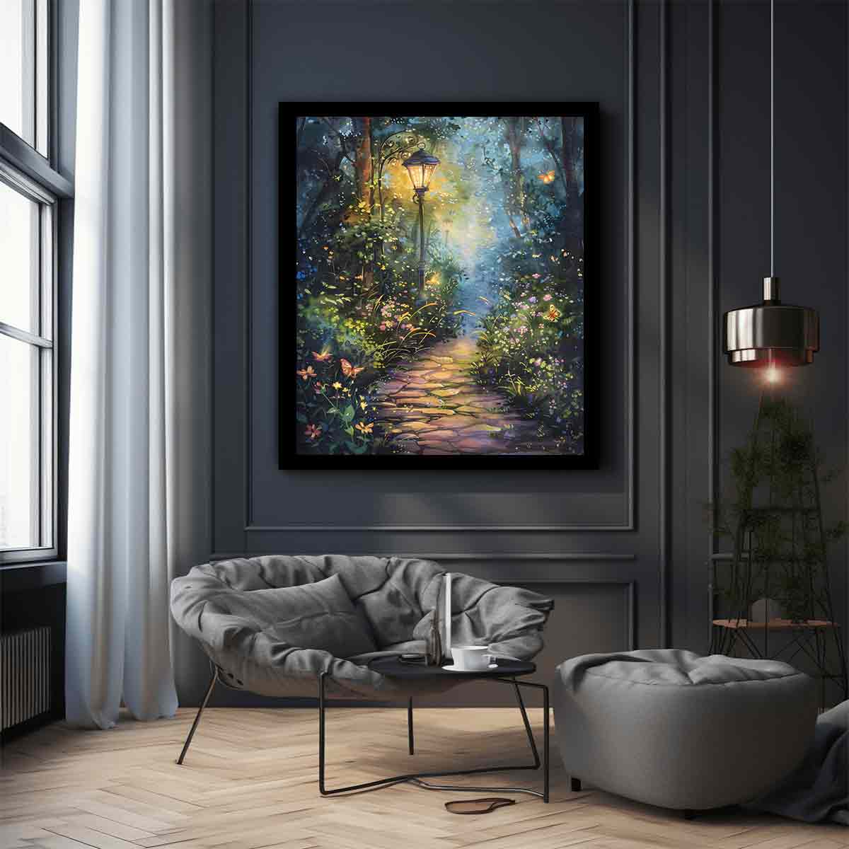 Evening Garden  Canvas Art Print-2