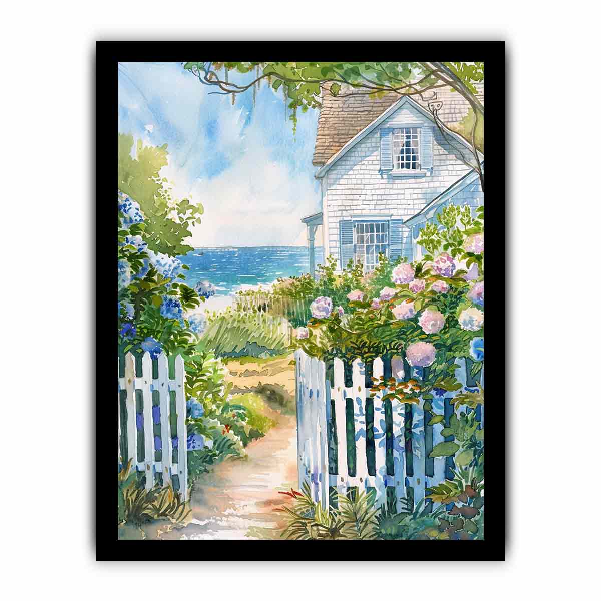 Beach House  Canvas Painitng-7
