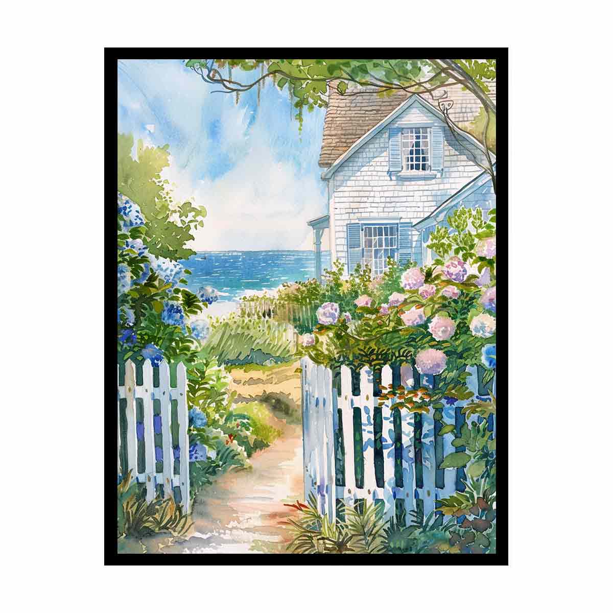 Beach House  Canvas Painitng-4
