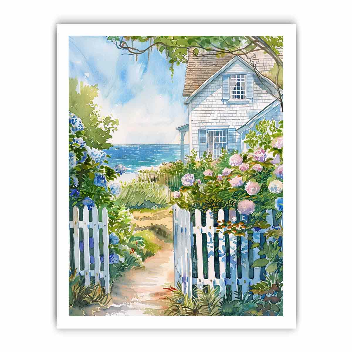 Beach House  Canvas Painitng-8