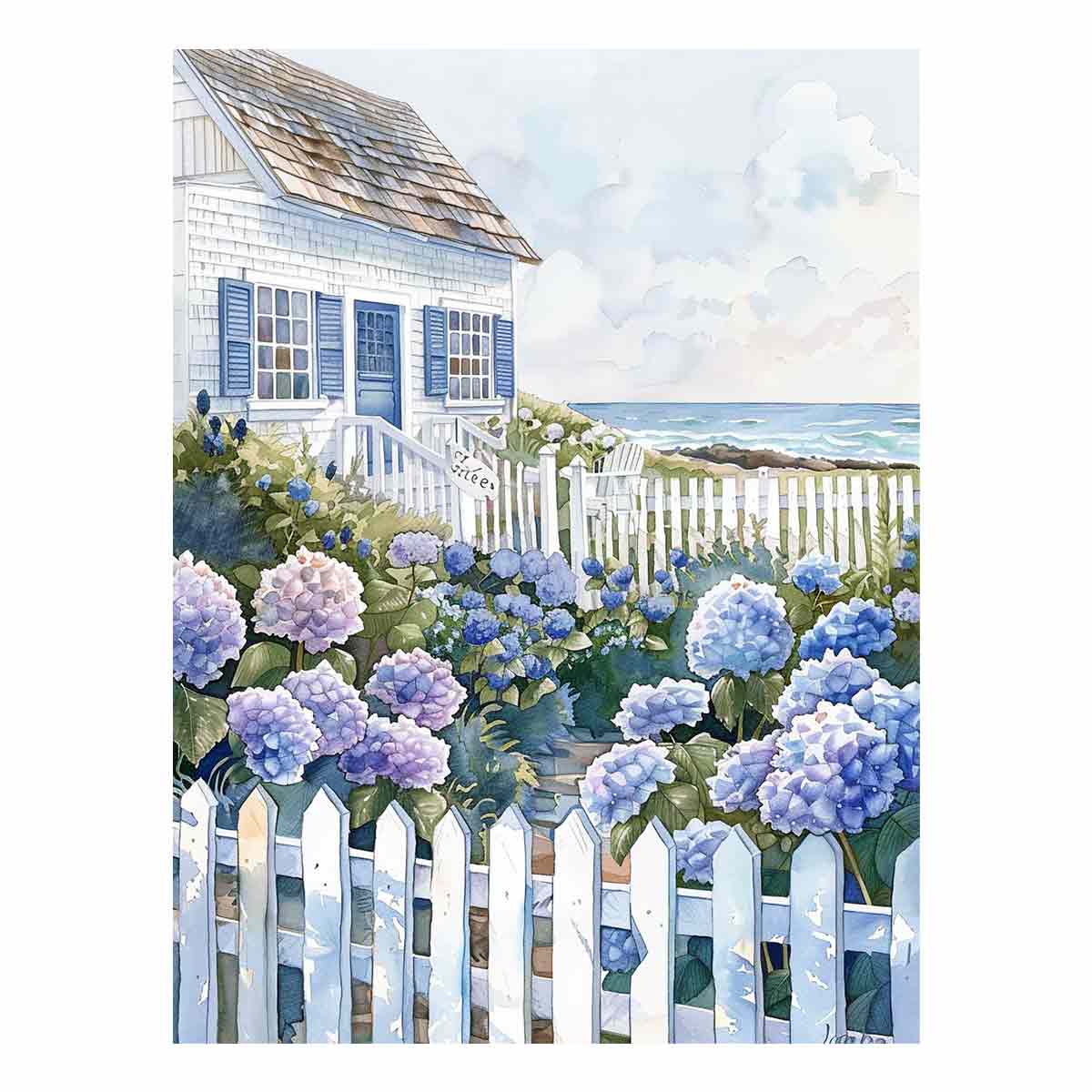 Beach House  Canvas art Print-0