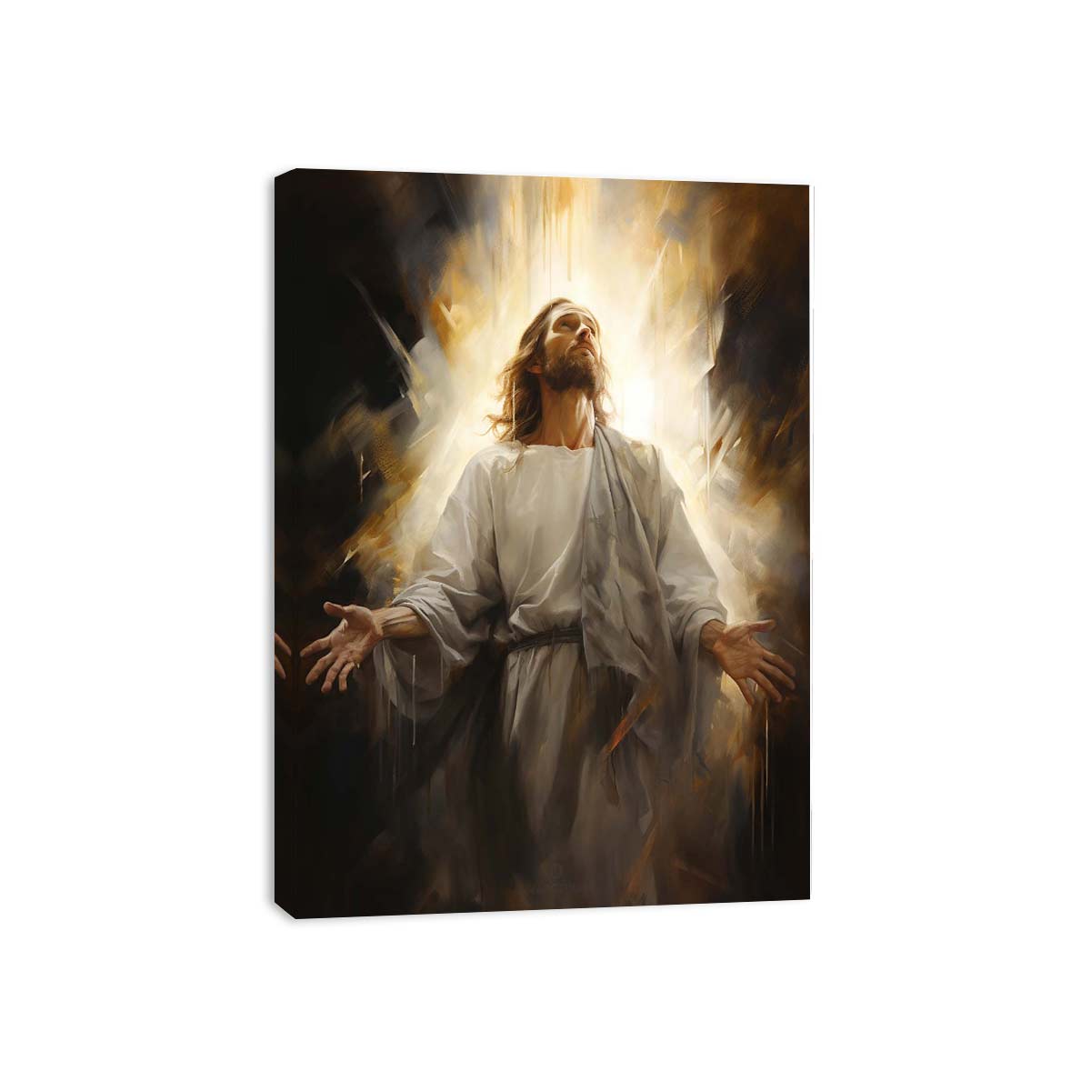 Jesus  Painting Canvas Art Print-3