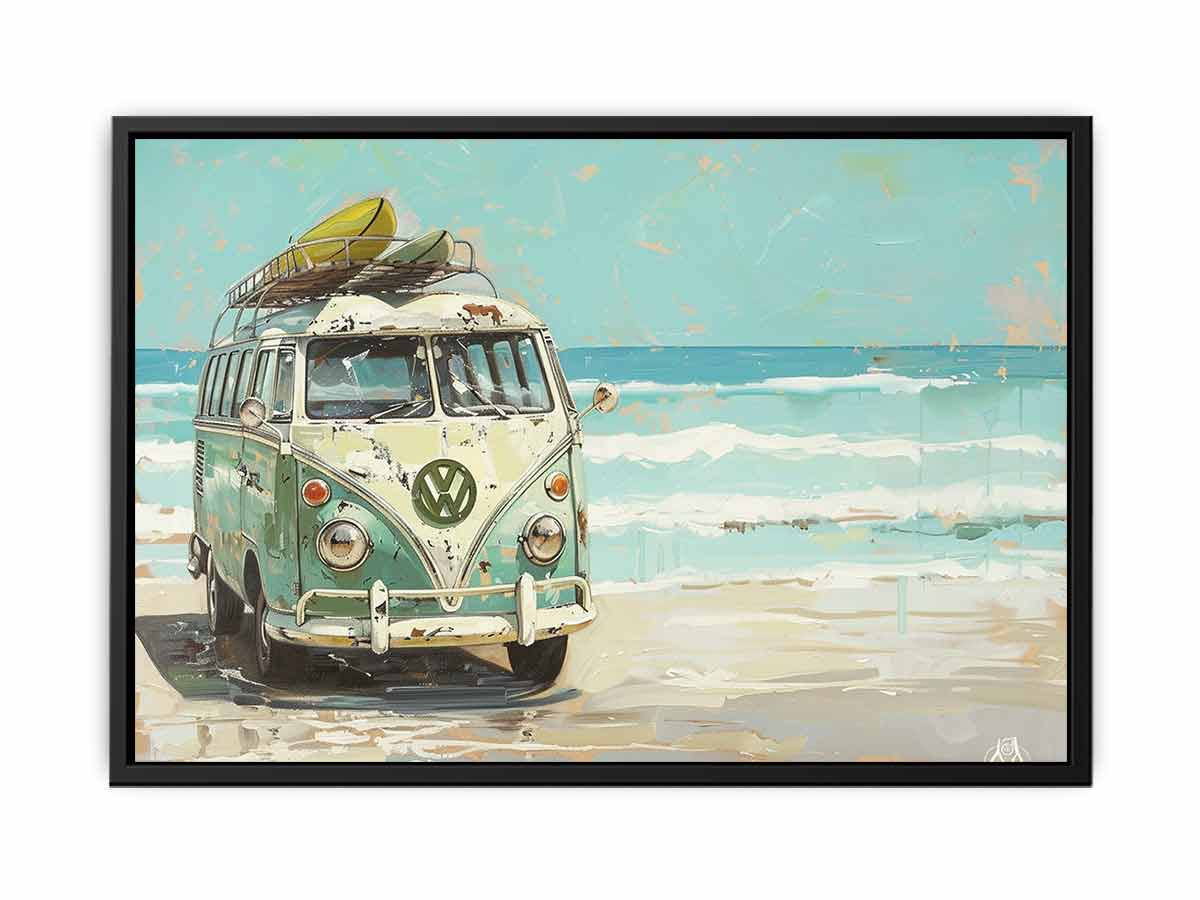 Vw Bus Canvas Art Print-4