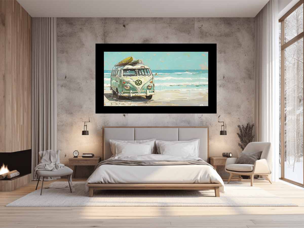 Vw Bus Canvas Art Print-1