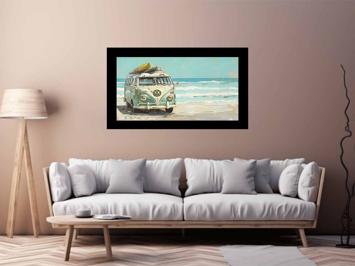 Vw Bus Canvas Art Print-2