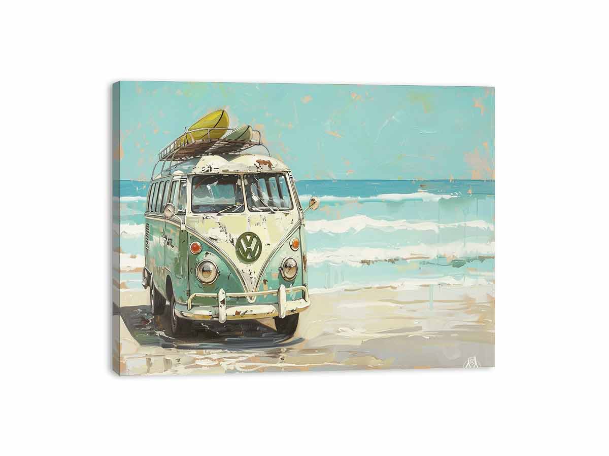 Vw Bus Canvas Art Print-3