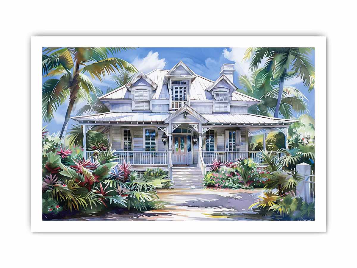 Beautiful Wodden House  Canvas Art Print-8
