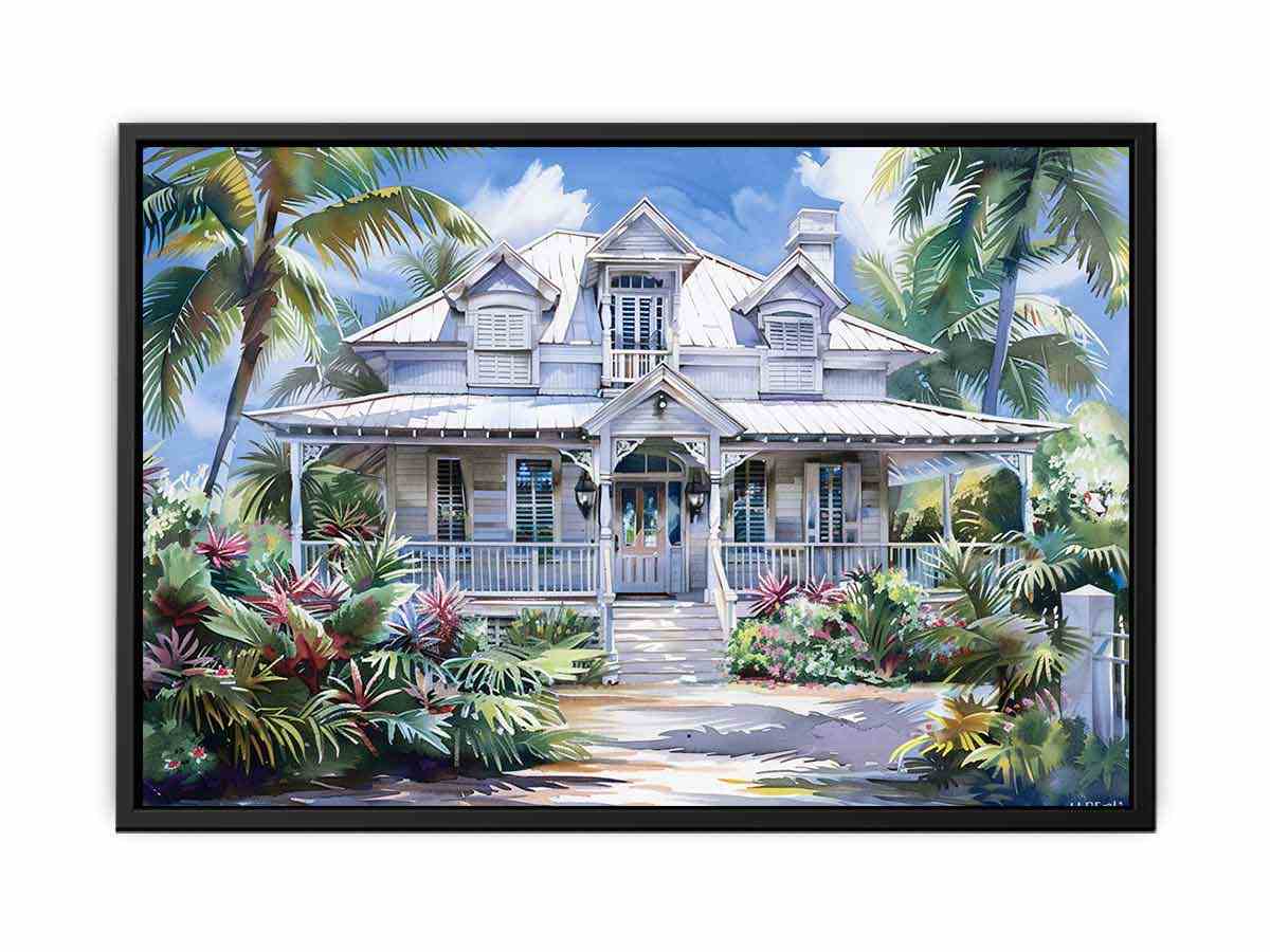 Beautiful Wodden House  Canvas Art Print-4