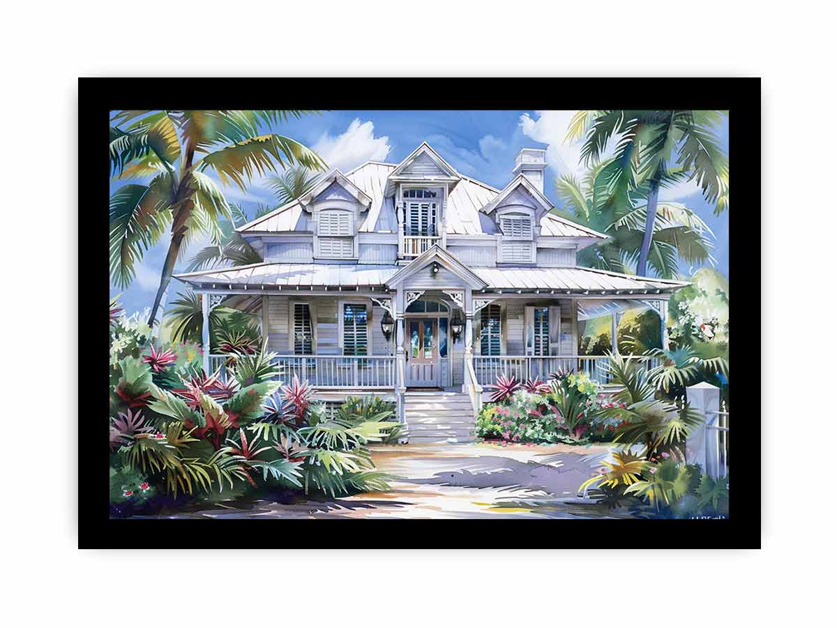 Beautiful Wodden House  Canvas Art Print-7