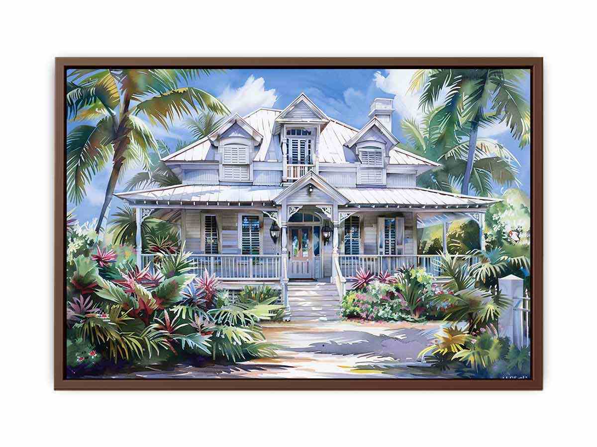 Beautiful Wodden House  Canvas Art Print-6