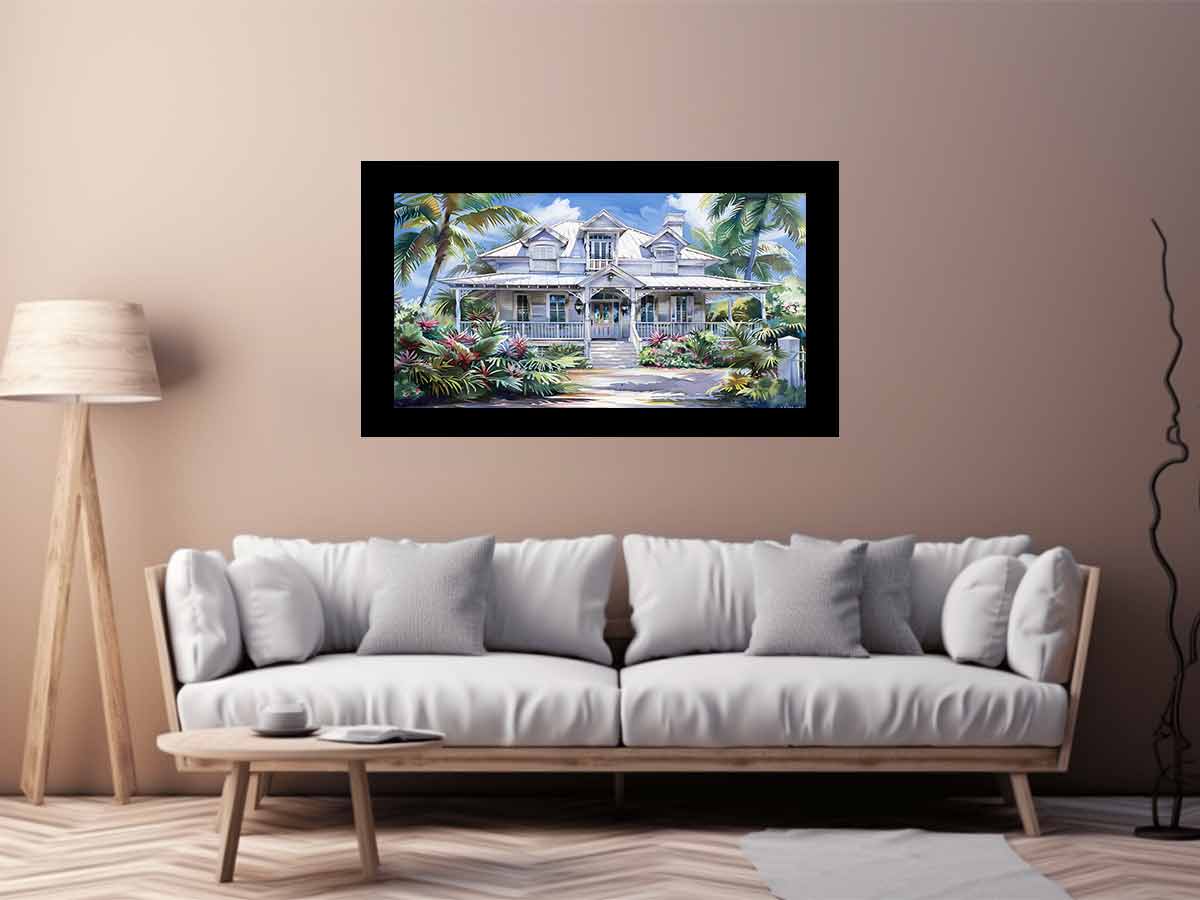 Beautiful Wodden House  Canvas Art Print-2