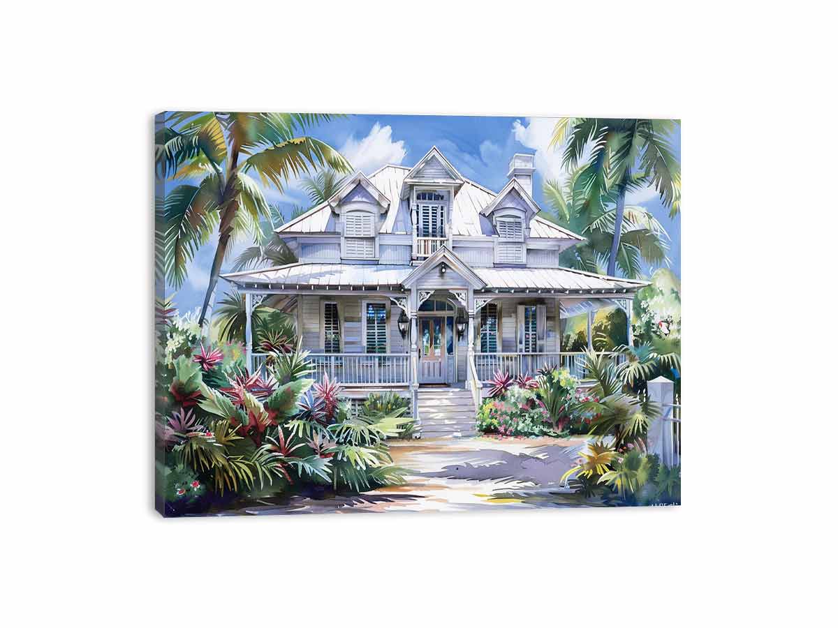 Beautiful Wodden House  Canvas Art Print-3