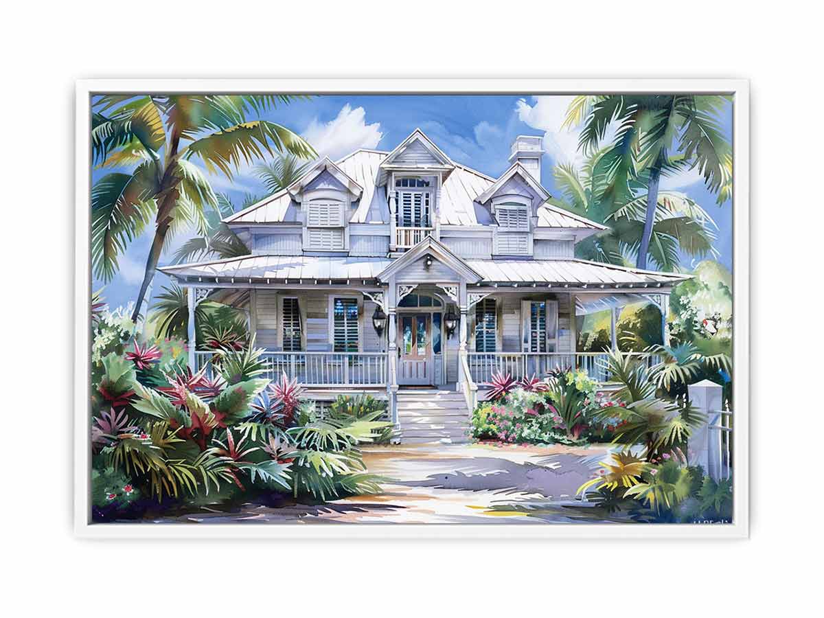 Beautiful Wodden House  Canvas Art Print-5