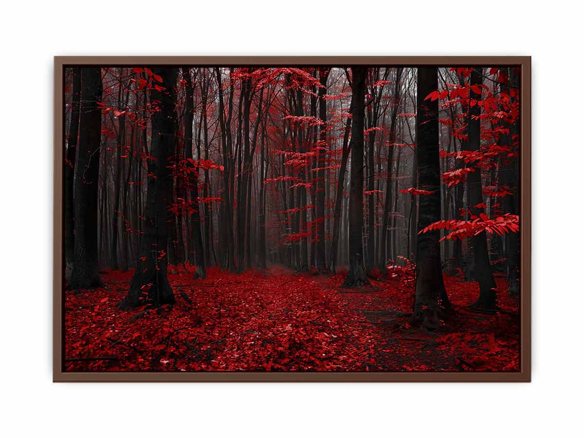 Red Trees  Phtograpahy Art Canvas Art Print-6
