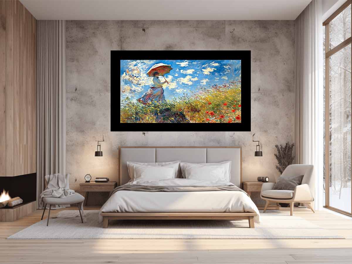 Sunshade  Famous  Painting Canvas Art Print-1