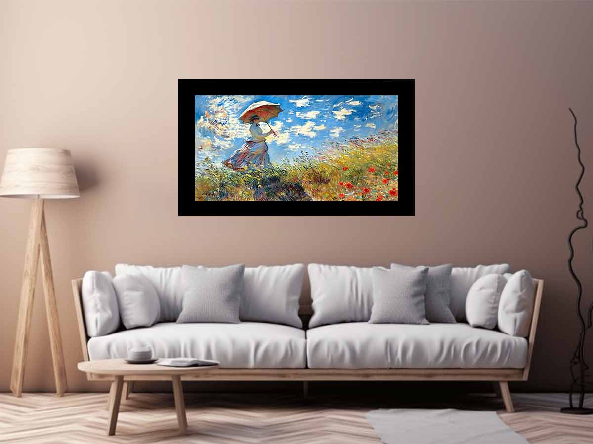 Sunshade  Famous  Painting Canvas Art Print-2