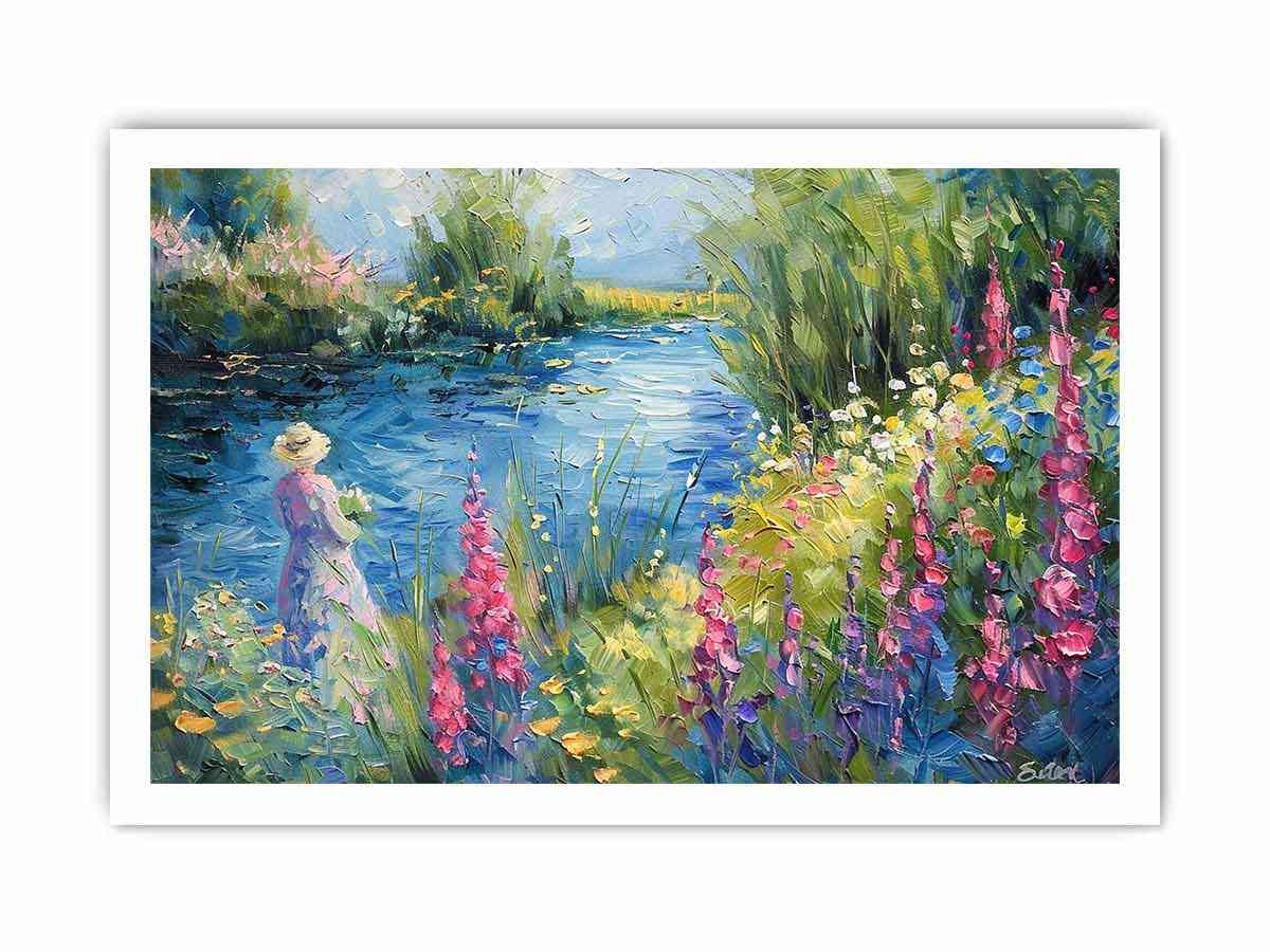 Lake Side  Canvas Art Print-8