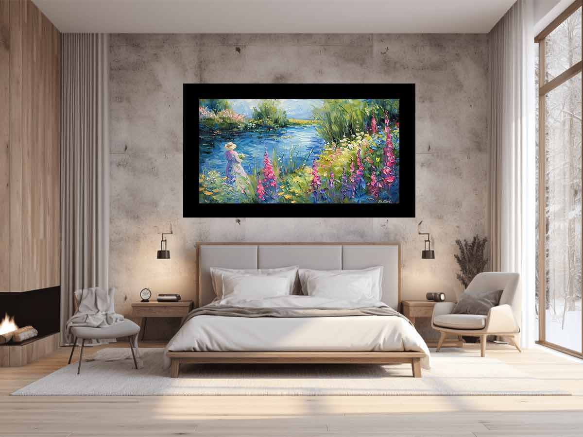 Lake Side  Canvas Art Print-1