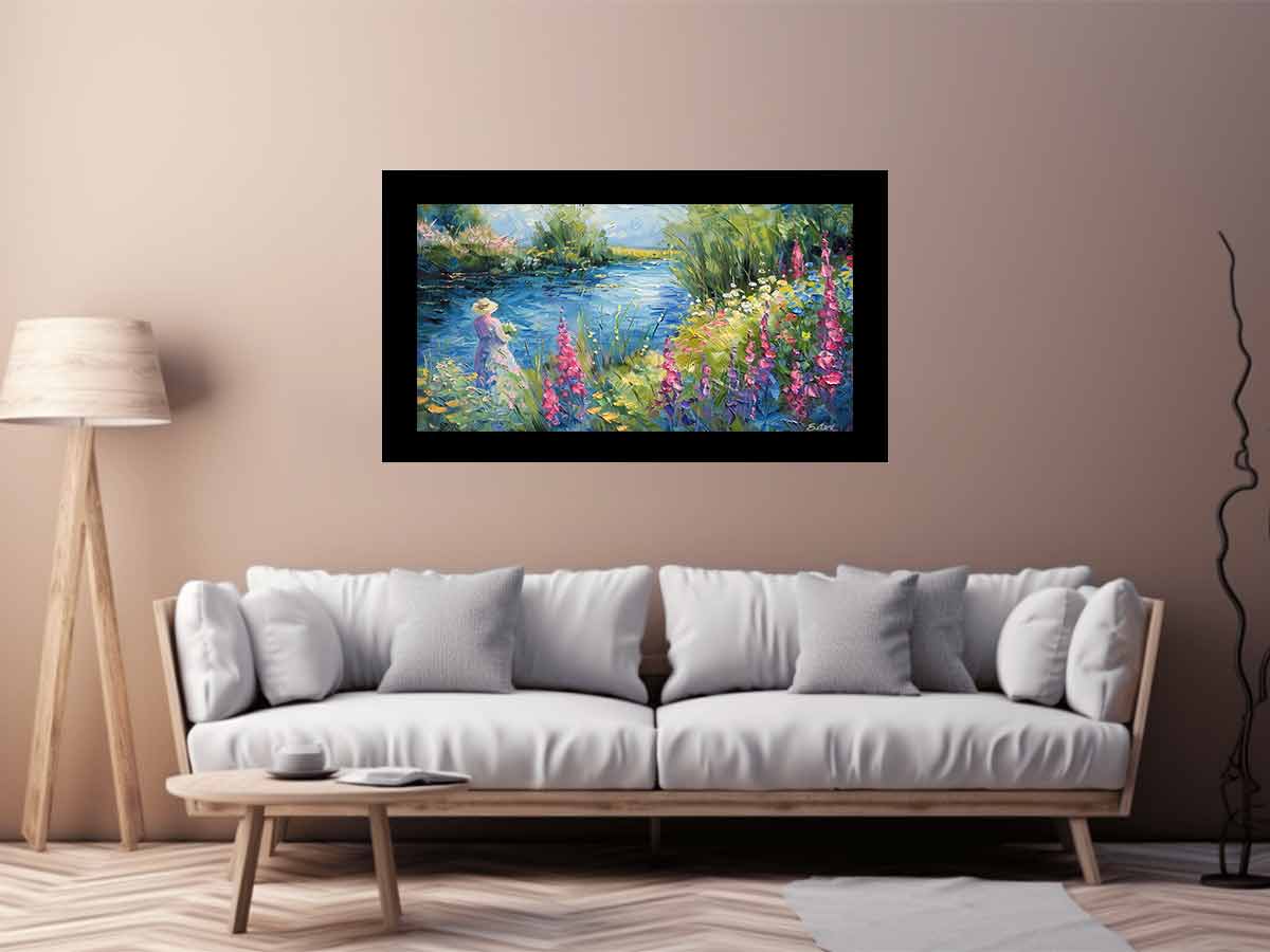 Lake Side  Canvas Art Print-2
