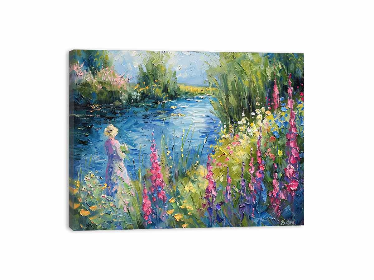 Lake Side  Canvas Art Print-3