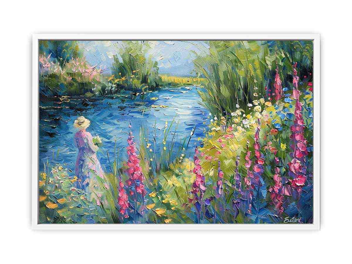 Lake Side  Canvas Art Print-5
