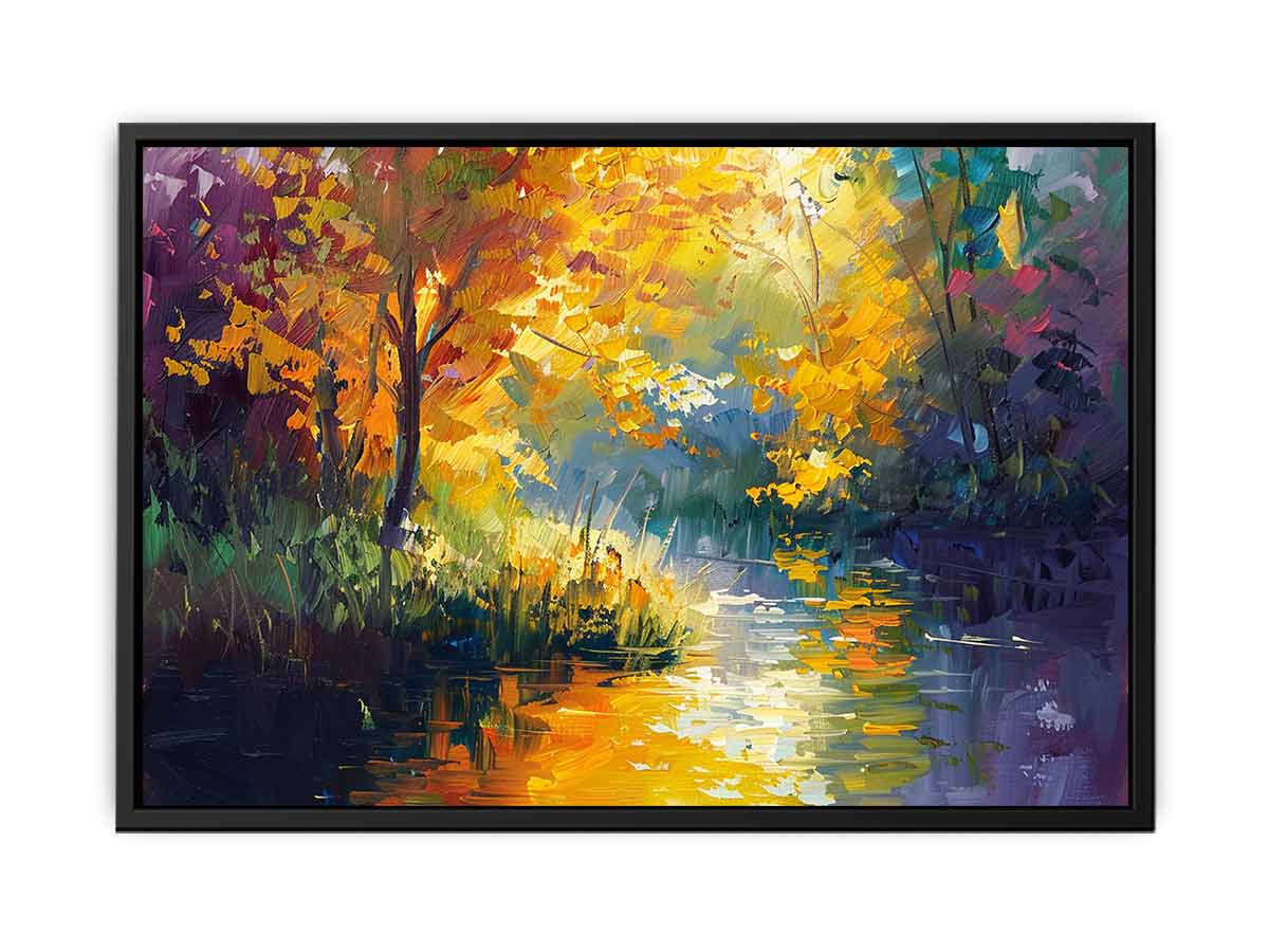 Forest Lake Canvas Painitng-4