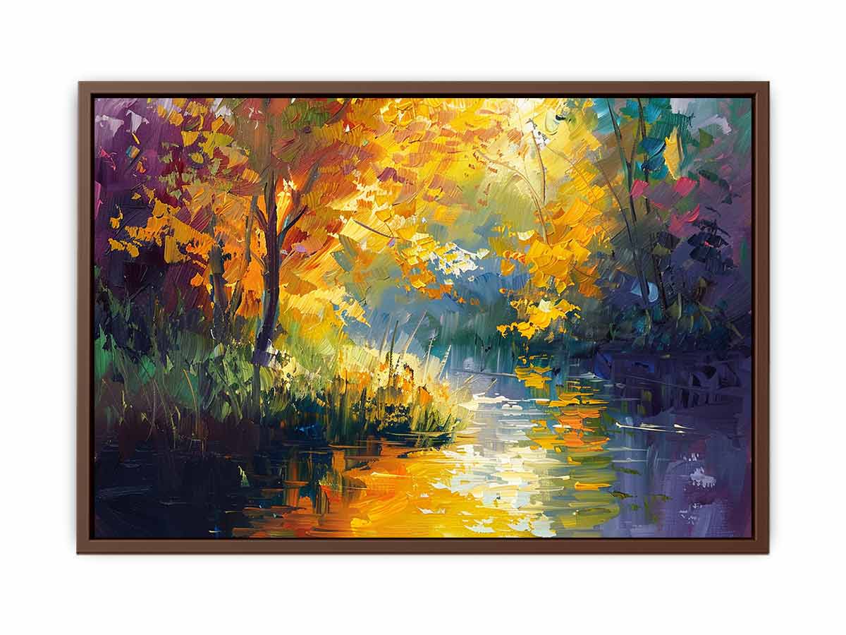 Forest Lake Canvas Painitng-6