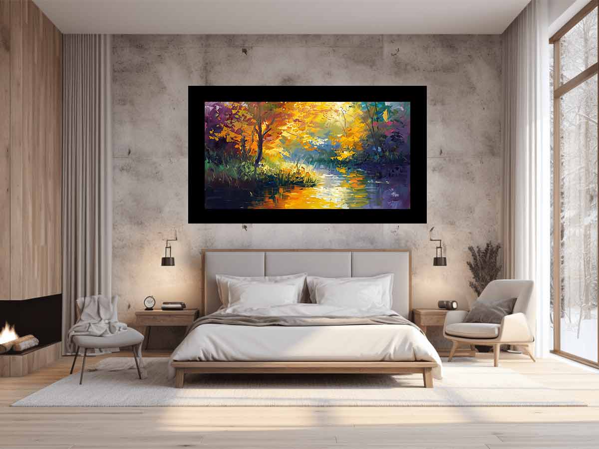 Forest Lake Canvas Painitng-1